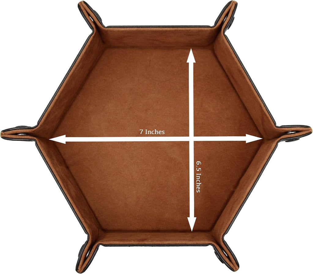 Dice Tray Portable Folding Dice Rolling Tray for Use as DND Dice Tray D&D Dice Tray or Dice Game 6.5 Inch Quiets Rolling Metal Dice - Stronger Snaps Hold Tighter than Other Dice Trays