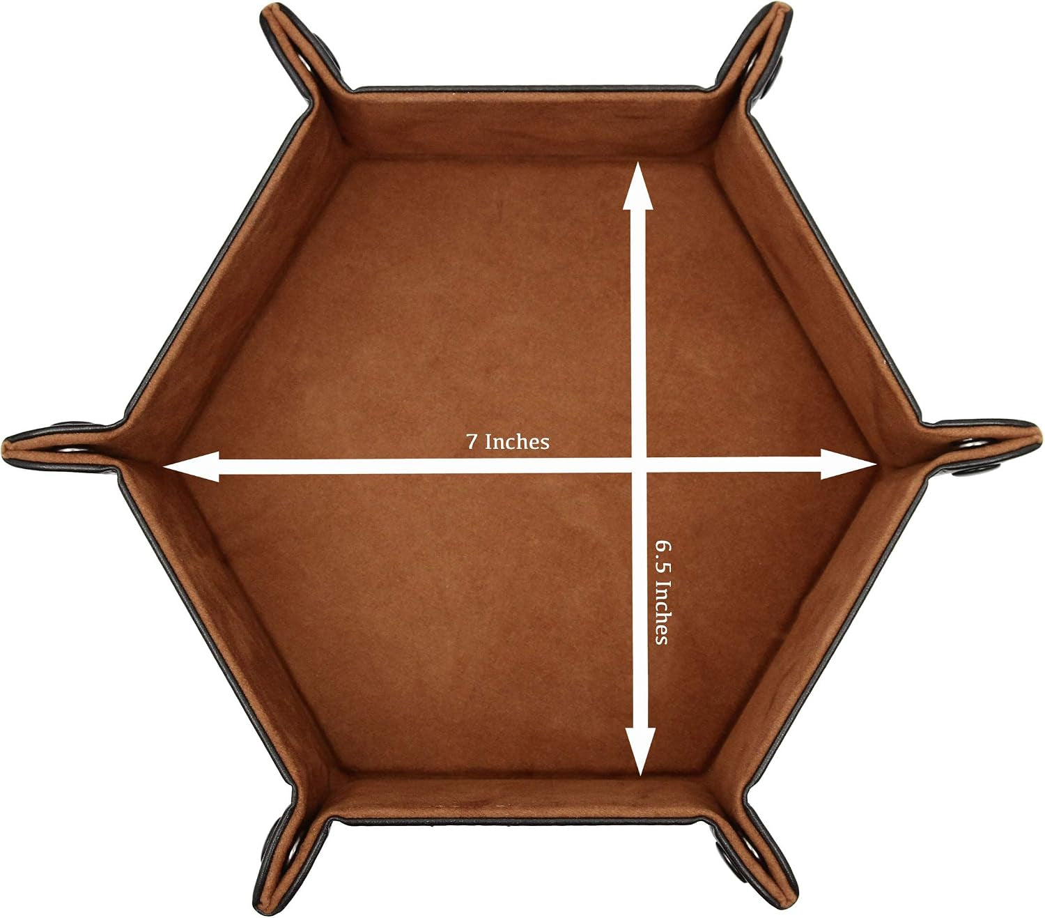 Dice Tray Portable Folding Dice Rolling Tray for Use as DND Dice Tray D&D Dice Tray or Dice Game 6.5 Inch Quiets Rolling Metal Dice - Stronger Snaps Hold Tighter than Other Dice Trays