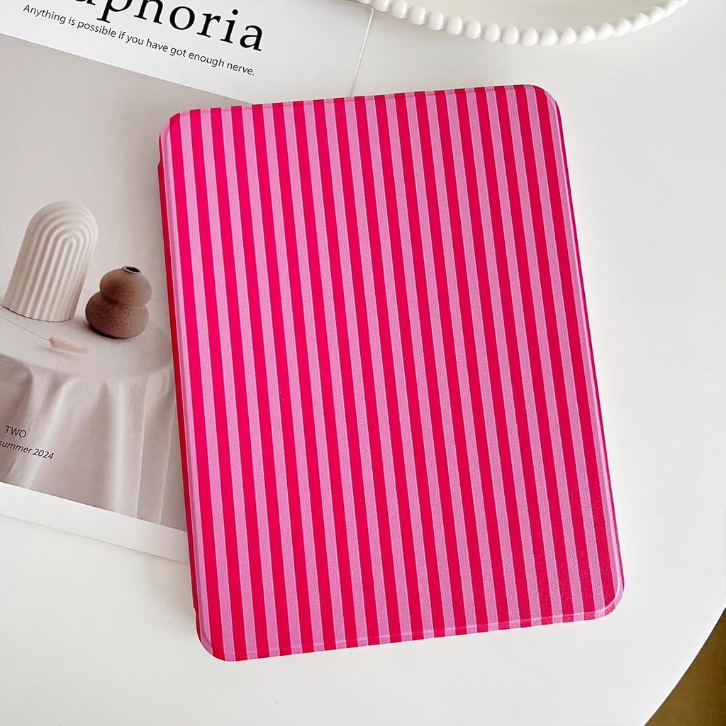 for Ipad A16 Case 11Th Generation 11 Inch 2025/Ipad 10Th Generation 10.9 Inch 2022, Protective Cover with 360 Degree Rotating Stand for Ipad A16 with Pencil Holder, Auto Wake/Sleep - Hot Pink