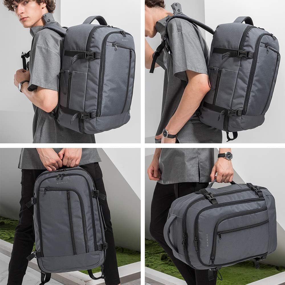 Mens Business Backpack for Work, Computer Backpacks Fits for 17.3 Inch Notebook,Convertible Weekend Backpack Briefcase for Traveling