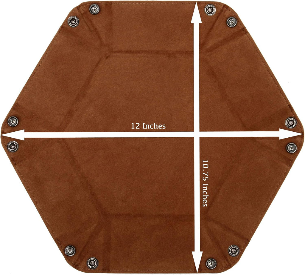 Dice Tray Portable Folding Dice Rolling Tray for Use as DND Dice Tray D&D Dice Tray or Dice Game 6.5 Inch Quiets Rolling Metal Dice - Stronger Snaps Hold Tighter than Other Dice Trays